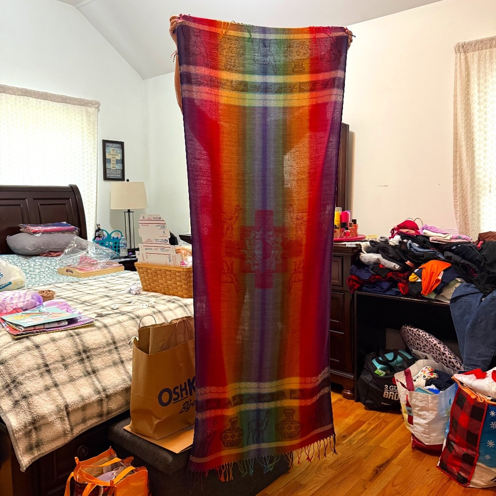 Peruvian Cotton Prismatic Pasmina